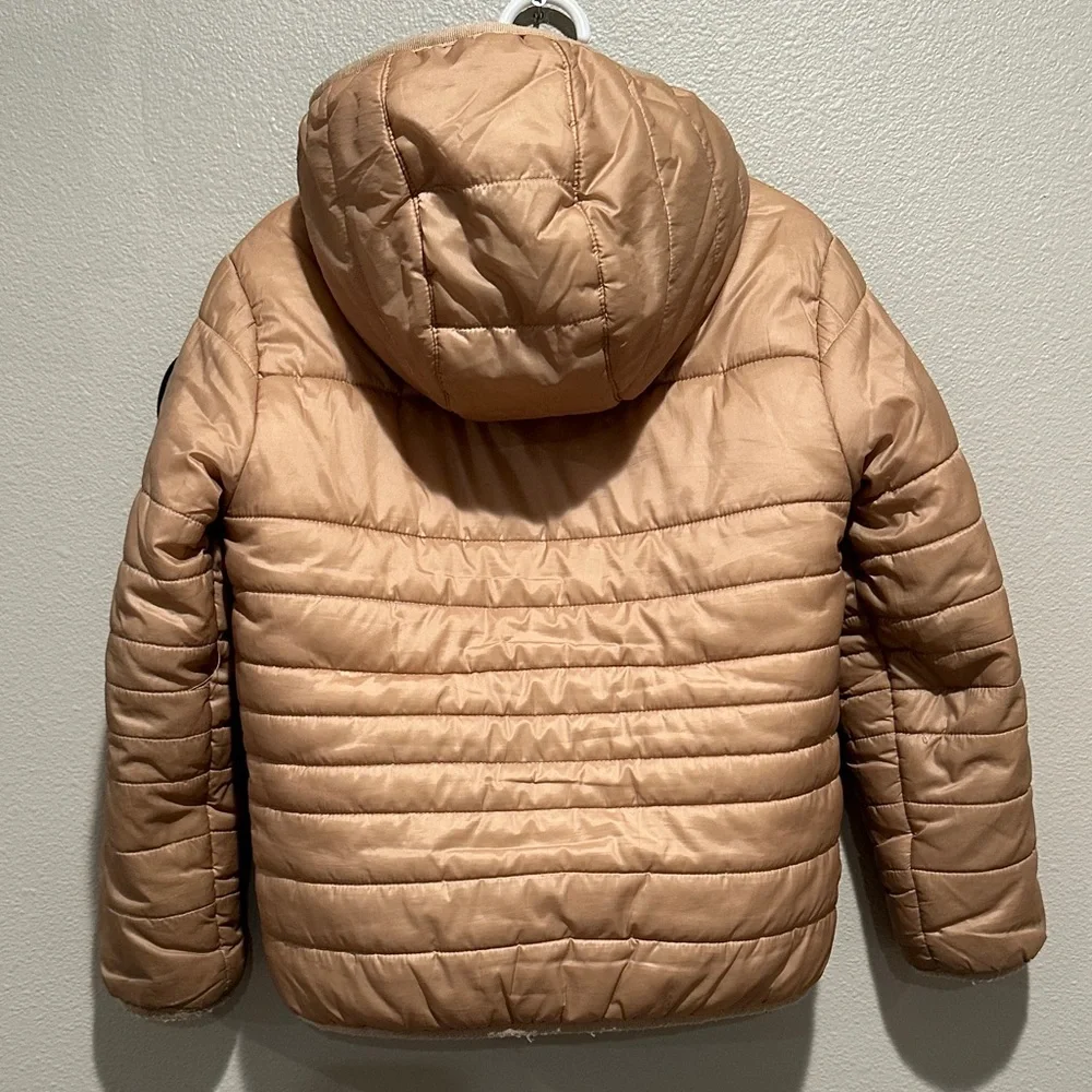 Nike Beige Puffer Jacket Size: 5